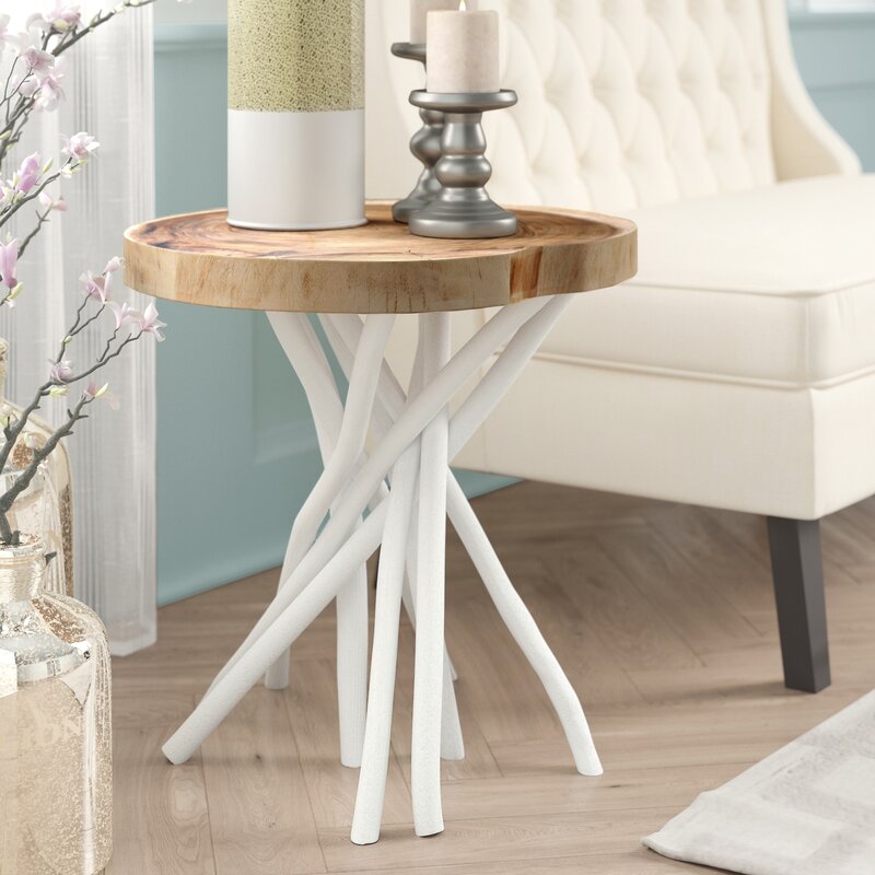 Mistana™ Aloysius Solid Wood Tree Stump End Table & Reviews Wayfair.ca